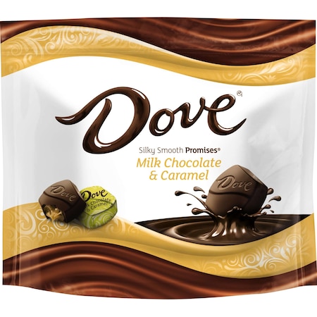 Dove Milk Chocolate Caramel Promises Stand Up Pouch 7.61 Oz., PK8